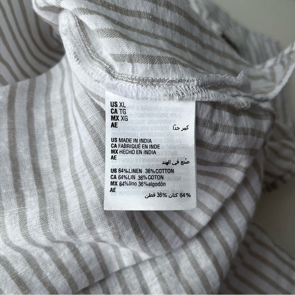 Style & Co sleeveless pullover cotton linen top Sz XL - Picture 4 of 5